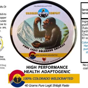 Pure Legit Colorado Shilajit 40 Gram Paste