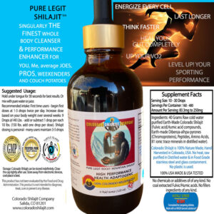 Pure Legit Colorado Shilajit 4 oz 2X