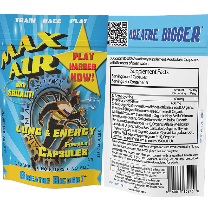 MAX AIR with Shilajit 10 Capsule Pack